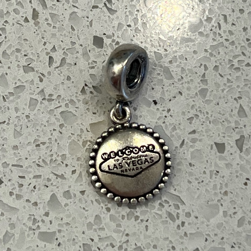 Authentic Pandora Sterling Silver Las Vegas Charm